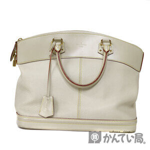 Louis Vuitton Lockit Suhali Bron White Cream Leather Handbag